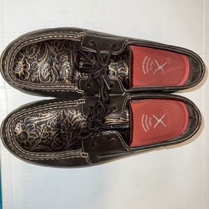 TWISTED X WOMEN'S EMBOSSED FLORAL DRIVING MOCS